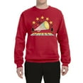 thumbnail image 2 of Wild Bobby All Star Cheerleading Megaphone Girl Sports Unisex Crewneck Graphic Sweatshirt, Red, X-Large, 2 of 5