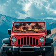 thumbnail image 3 of Uorisanigo Windshield Sun Shade, Hawaiian Palm Tree Shade Heat Shield Sunshade for Jeep, Windshield Cover, Sunshade for 2018-2024 Wrangler JL 1997-2006 Wrangler JT, 1Pc, 3 of 7