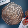thumbnail image 4 of LINLIN Round Placemats, 6 Pack Metallic Placemats Set Metallic Place Mat Coaster Resistant Table Mats for Dining, 4 of 5