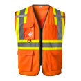 thumbnail image 1 of SKSAFETY High Visibility Safety Vest - Class 2 Reflective Construction Work Vest with Zipper, Hi Vis Safety Vests for Men, 1 of 5