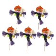 thumbnail image 2 of 5 piezas de adornos de bruja de Halloween con postes de inserción Decoración de Halloween para 14 cm morado, 2 of 9