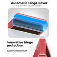 thumbnail image 4 of Funda GooseBox para Samsung Galaxy Z Flip 7, privacidad y bisagra, color rojo, 4 of 9