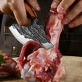 thumbnail image 2 of Mini Cuchillo de Carnicero, Cuchillo para Cuchillo de Carne Forjado Hecho a Mano, Cuchillo para Cortar Carne Profesional, 2 of 6