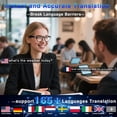 thumbnail image 6 of KWENRUN Ai Translation Smart Glasses with ChatGPT 164+ Language Translation Translator Glasses Physical Color-Change Lenses for Women Men, 6 of 6