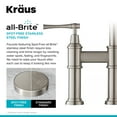 thumbnail image 5 of KRAUS Allyn Transitional Bridge Kitchen Faucet and Water Filter Faucet Combo in Spot Free Stainless Steel, 5 of 11