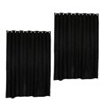thumbnail image 1 of 2x cortinas de raso con de para decoración del dormitorio de estar del patio Bck Grommet_L Macarena Cortina opaca de la puerta de la ventana, 1 of 8