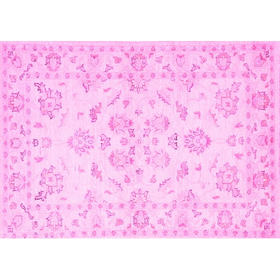 Ahgly Company Indoor Rectangle Persian Pink Traditional Area Rugs, 8' x 12'