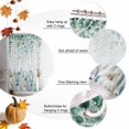 thumbnail image 5 of Shower Curtain 72"W x 72"L Fall Thanksgiving Pumpkins Eucalyptus Leaves Fabric Shower Curtains Set with Hooks Water Repellent Bathroom Curtains Machine Washable Bathroom Accessories, 5 of 6