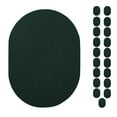 thumbnail image 1 of Furnish My Place Modern Indoor/Outdoor Commercial Solid Dark Green Rug, Modern Area Rug, Baby Nursery Mat, Pet-Friendly Carpet for Living Room, Playroom, Made in USA, 2' x 3' Oval - Set of 20, 1 of 6