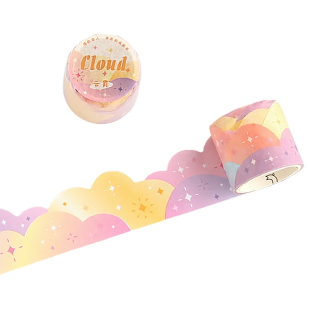 Coofit Planner Tape Paper Colored - 9.84ft x 1.18in Removable Masking Tape Craft Tape