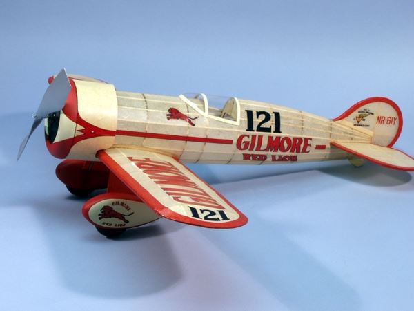 Gilmore Red Lion Racer #402 Dumas 24” Wingspan Wood Model Airplane Kit 