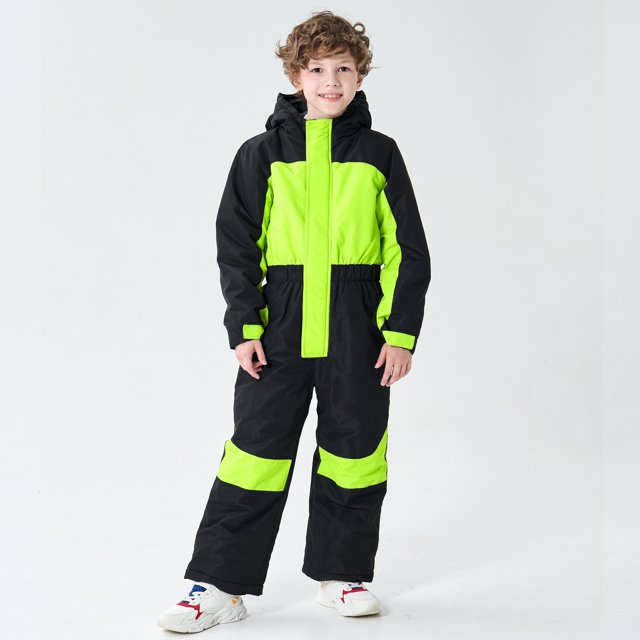 Hiheart Boys Girls One Piece Snowsuit Waterproof Ski Snowboard Coverall