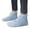 Light Blue, variant on Mens Womens Ankle Snow Boots Furry Lined Wide Toe Box Barefoot Booties Winter Warm Non Slip Hiking Shoes