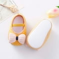 thumbnail image 4 of 2pcs/Set Newborn Baby Girl Princess Mary Jane Shoes Toddler Infant Wedding Dress Flat Shoes with Free Headband, 4 of 6