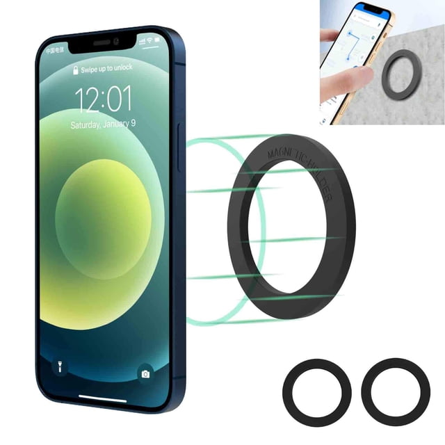 Soporte Magnético para Auto BININIU con Anillo para iPhone 12-16
