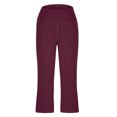 thumbnail image 6 of Chbgutlmr Yoga Pants for Women Capris High Waisted Fitting Cropped Gym Athletic Workout Trousers Pockets, 6 of 9