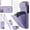 Purple, variant on REQO Phone Case for iPhone 12 Pro Max 6.7 Wallet Cover with Tempered Glass Screen Protector Ring RFID Blocking Card Holder Cell iPhone12promax 5G i 12s Plus iPhone12 12pro Promax Women Off White