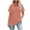 C606 Pink, variant on Gbsyewxs Shirts For Women Short Sleeve Crew Neck Ribbed Solid Color Soft Summer Womens T Shirt Army Green