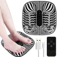 thumbnail image 1 of Foot Massager Mat Electric Foot Massager Pad EMS Feet Massage Machine Portable Vibrating Foot Relax Mats with 6 Massage Modes and 19 Intensity Levels for Home and Office Use, 1 of 5