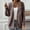 Coffee, variant on Women's Autumn And Winter Solid Color Temperament Sweater Jacket Knitted Cardigan Sweater Cardigan Women Long Kimono Sweater Button up Chiffon Cardigans for Women Summer Blank Kimonos Comfy Cardigans