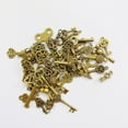thumbnail image 5 of Haobase 50Pcs Mix Antique Bronze Keys Pendant Assorted Antique Vintage Old Look Bronze Pendants Vintage Key Collectibles Skeleton, 5 of 6
