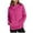 savings tops#01_Hot Pink, variant on Womens Oversized Hoodie Sweatshirts Cowl Neck Long Sleeve Fleece Pullover Top with Zip Pocket