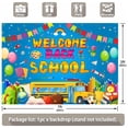 thumbnail image 4 of Welcome Back to School Backdrop, First Day of School Photography Background, Blue Back to School Hanging Banner Decorations Poster Bulletin Board for School Classroom Office Supplies 12x8ft, 4 of 6