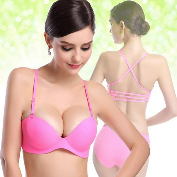 Add 2 Cup Sizes Push-Up Bra  Electric Pink Mesh – Smart & Sexy