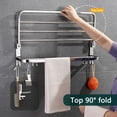 thumbnail image 4 of Kalageen Rust Resistant Hooks Towel Racks for Bathroom, Silver, 4 of 7