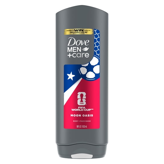 Dove Men Care Limited Edition FIFA Body & Face Wash for Men Moon Oasis for Hydrated & Soft Skin, 18 fl oz