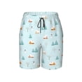 thumbnail image 5 of PAYOHTO Boy Swim Trunks Large Size 14-16 Teens Boy Beach Board Shorts Snowy Rural in Winter Christmas Quick Dry Bathing Suit Swimwear, 5 of 9