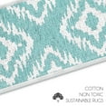 thumbnail image 5 of SussexHome Tetra One Design 9" X 28" Stair Treads - 70 % Cotton Anti-Slip Carpet Strips for Indoor Stairs-Easy to Install Stair Treads with Double Adhesive Tape-Safe, Extra-Grip, 7-Pack-Teal, 5 of 9
