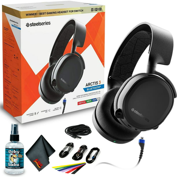 Punt spek Levering SteelSeries Arctis 3 Bluetooth - Wired and Wireless Gaming Headset - Gaming  Bundle - Walmart.com