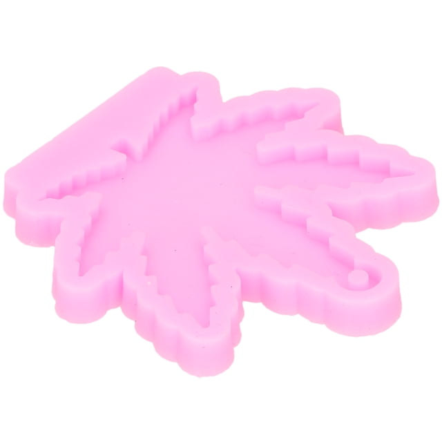 Cergrey Maple Leaf Shaped Mold,Keychain Silicone Mold Maple Leaf Shaped DIY Keychain Pendant Casting Mold Craft Decoration,Leaf Shaped Keychain Mold