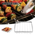 thumbnail image 2 of Support Pliable pour Brochettes avec 6 Brochettes en Acier Inoxydable, Portable, Élevé, Résistant au Feu, 2 of 8