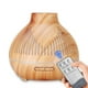 thumbnail image 1 of Humidificador de aire purificador de 400 ml Temporizador de grano de silencioso Difusor de aceite esencial portátil ultrasónico para escritorio Grano de madera poco profundo Soledad Humidificador de aire, 1 of 10
