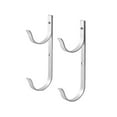 thumbnail image 6 of Pool Pole Hanger Premium 2pc Aluminium Holder Set, Ideal Hooks for Telescopic Poles, Skimmers, Leaf Rakes, Nets, Brushes, Vacuum Hose, Garden Tools and Swimming Pool Accessories, 6 of 6