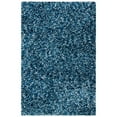 thumbnail image 5 of SAFAVIEH Rio Kynaston Solid Polyester Shag Area Rug, Navy/Ivory, 6' x 9', 5 of 10