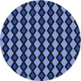 thumbnail image 1 of Ahgly Tapis Rond Lavable en Machine Intérieur Transitionnel Bleu Profond, 3 Pieds Rond, 1 of 7