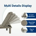 thumbnail image 6 of Amopatio Oversized Outdoor Chairse Lounge Chair, 5-Level Adjustment Backrest, Extra Widen Chaise with Cup Holder Easy Assembly for Pool Beach Garden, 6 of 6