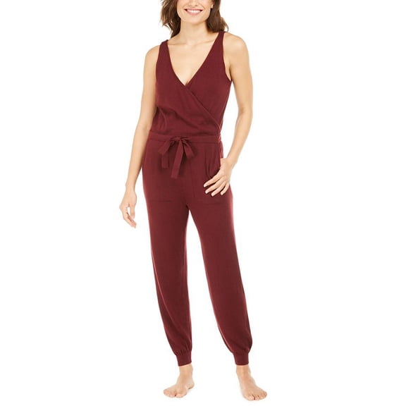 Alfani Women's 1 Pc Pajama Jumpsuit Red Size Large