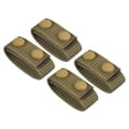 thumbnail image 1 of Unique Bargains Belt Keeper, Nylon Webbing Loop Holder with Double Snaps Belt Security Fixing, Khaki 4 Pack, 1 of 6
