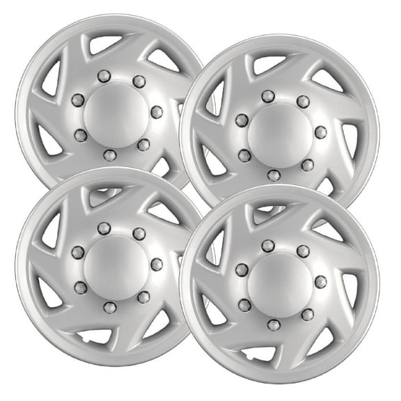HUIMART 16" Silver Wheel Covers, 4 Pack, for Ford E350 E450 Econoline Van 1997-2023