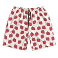 thumbnail image 5 of Goofa Cartoon Strawberry Printed Mens Swim Trunks Summer Quick Dry Short Beach Swimwear Bathing Suits-3X-Large, 5 of 9