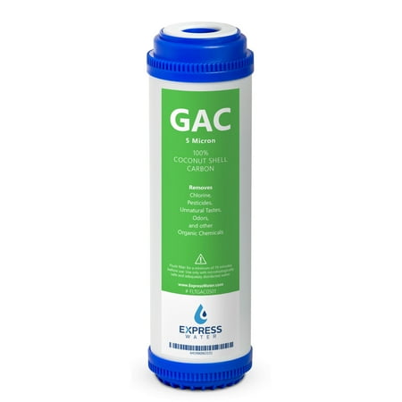 Undersink Reverse Osmosis - Express Water – Granular Activated Carbon GAC Water Filter Replacement – 5 Micron – 10 inch – Under Sink and Reverse Osmosis System