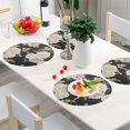 thumbnail image 5 of Roses Floral Round Placemat Set of 1, Non-Slip Heat Resistant & Waterproof Plate Pads for Dinner Table Table Placemats, 15.4 in Home Decor Gifts, 5 of 6