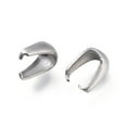 thumbnail image 3 of 20pc Non-201 Stainless Steel Snap on Bails Pendant Bails Stainless Steel Color 7x6x4mm Pin: 0.4x0.7mm, 3 of 3
