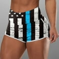 thumbnail image 7 of Women Shorts Casual High Waist Running Shorts Independence Day America Flag Printed Workout Gym Shorts For Leisure Travel, 7 of 7
