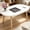 23.6"l Oval White, variant on Coffee Table, 23.6" Small Oval Coffee Tables for Small Space with 4 Solid Wood Leg, Floor Table Desk for Sitting on The Floor, Side Table Japanese Low Table for Living Room Apartment, Black