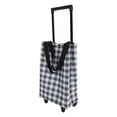 thumbnail image 1 of Carrito de compras plegable, portátil, con asa, bolsa plegable para comestibles, ligera, con ruedas, reutilizable, 1 of 7